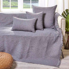 Διακοσμητική Μαξιλαροθήκη Charisma Cotton Stripe / 57x57 / Anthracite